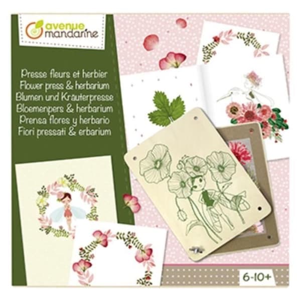 Avenue Mandarine Flower Press och Herbarium Box