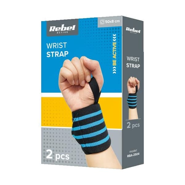 Stabiliserings- och förstärkningsband för handled, 2 stycken REBEL ACTIVE
