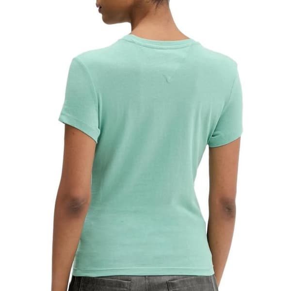 T-shirt Slim Grön Dam Tommy Hilfiger Logotyp