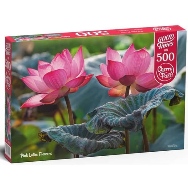 Pussel 500 bitar: Rosafärgad lotusblommor