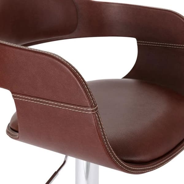 vidaXL Barstol Brun Konstläder 287405