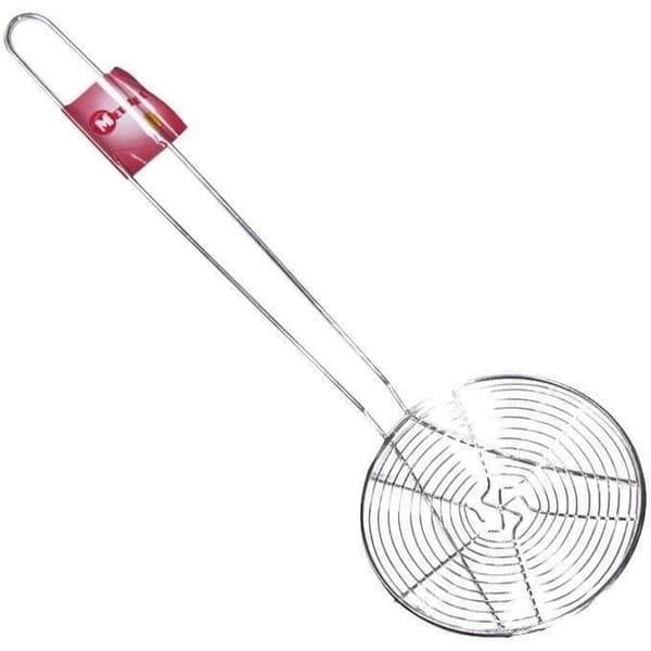 Spindelskimmer i rostfritt stål - D: 14 cm