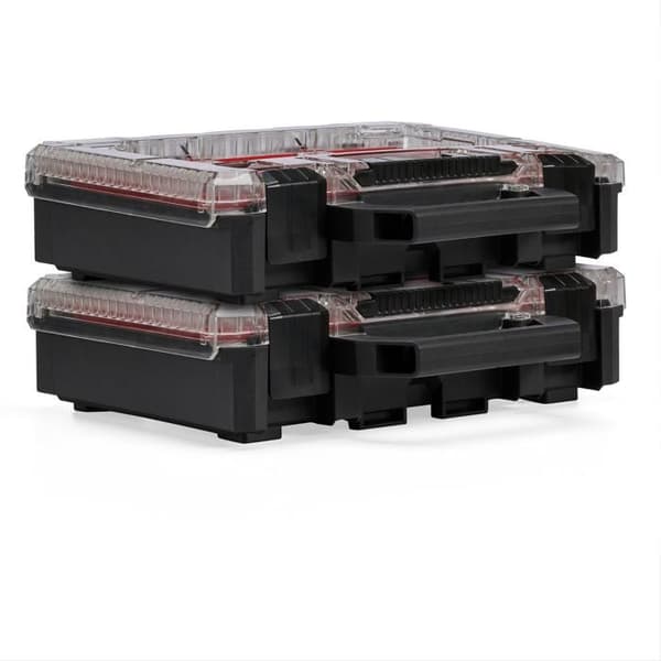 Einhell Organisatör E-Case Halvstorlek (kompatibel med E-Case Einhell, max. 12,5 kg, med 4 förvaringslådor)