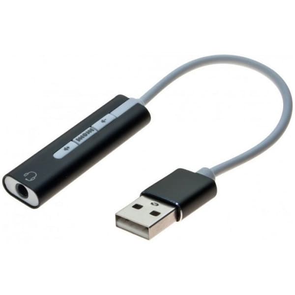 Dexlan INTERNAT USB-A LJUDKORT - USB Type-A ljudkort till 3,5 mm uttag