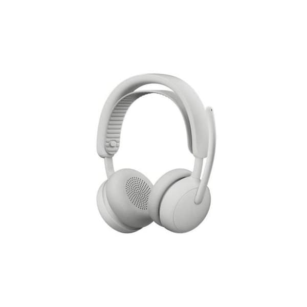 Logitech Zone Wireless 2 trådlösa Bluetooth-hörlurar med råt vit brusreducering