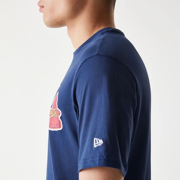 T-shirt Braves Nos MLB Regular - obsidianblå