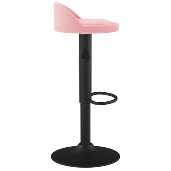 vidaXL Barstolar set om 2 rosa sammet 333606