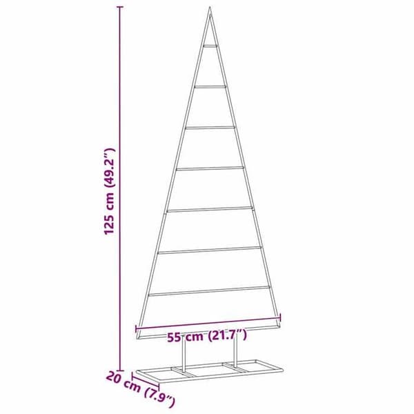 vidaXL Julgran i metall Guld 125 cm Pulverlackerad stål 42019165