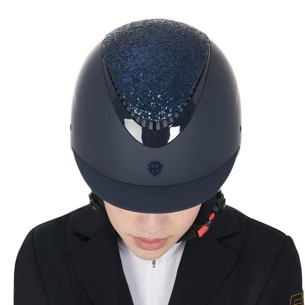 Ridhjälm för kvinnor Equestro - Blå - M (55/57 cm)