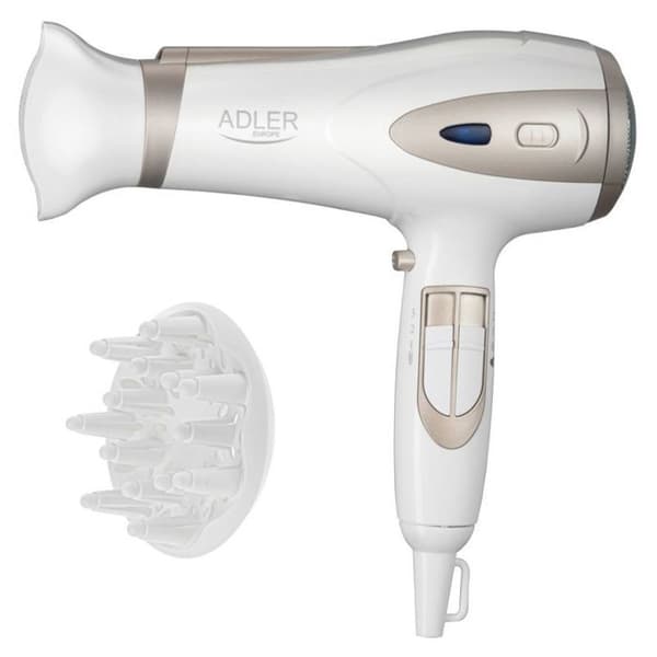Hårfön - ADLER - AD 2248wc - 2400 W - 3 Temperaturnivåer - Diffusor Ingår