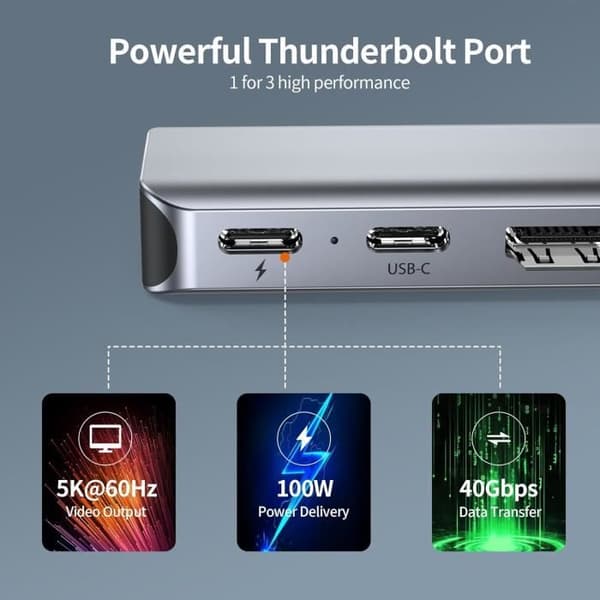 USB C-adapter - BHHB - MacBook Pro Air - 4K HDMI - 100W - 8 portar