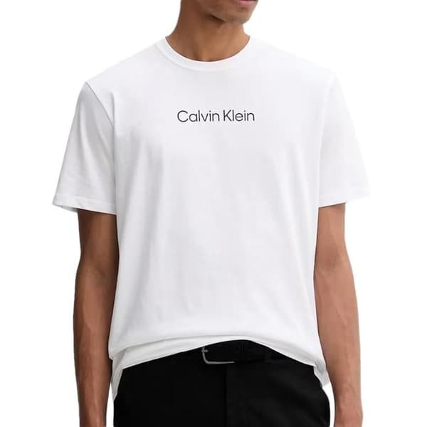 Vit T-shirt Herr Calvin Klein Jeans Standard