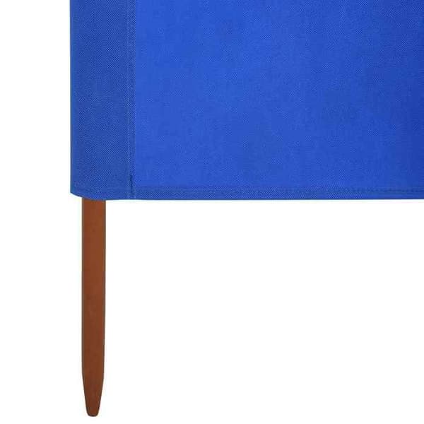vidaXL 5 Panel Room Divider Tyg 600 x 120 cm Azurblå