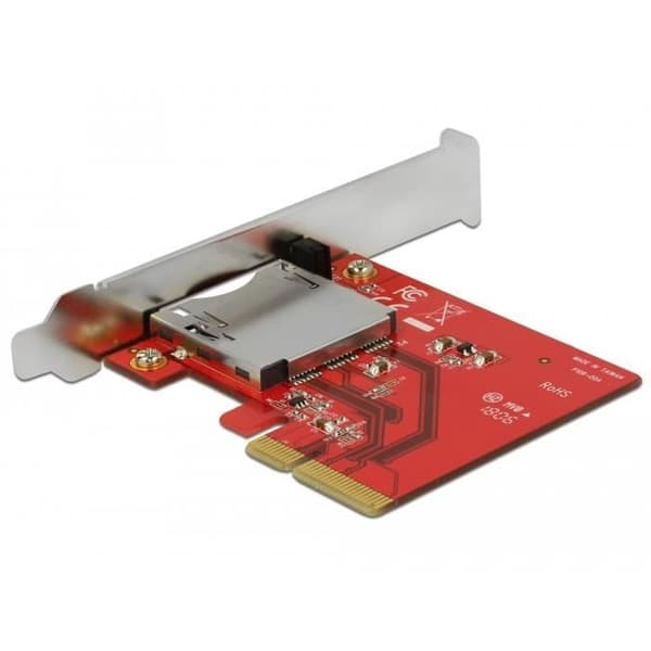 DeLOCK 91748 CompactFlash-minneskort - PCI Express x4 3.0 - Röd