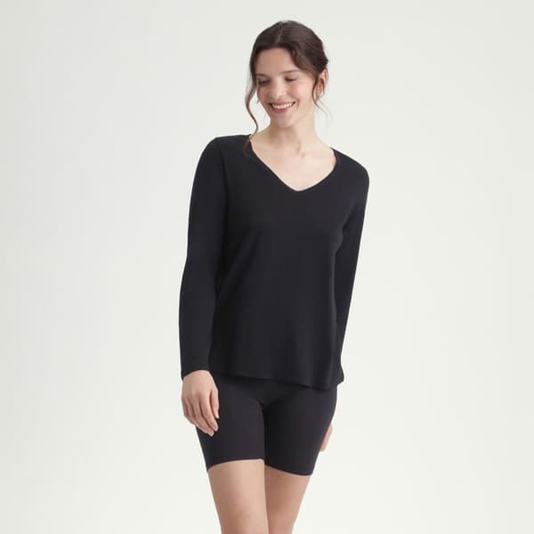 T-shirt med V-hals Isolerande Termisk