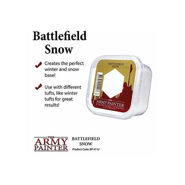 Stridsfält snö - The Army Painter - 8x8x4 cm - Hållbar - Barn - Modell ARM04112