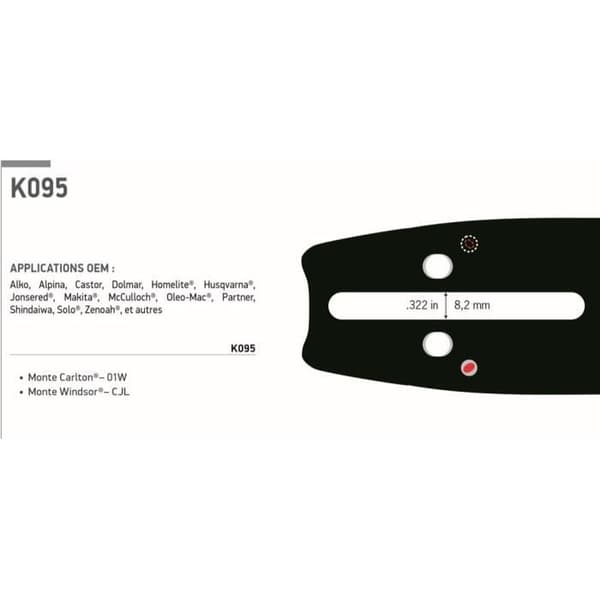 COMBO OREGON 1 guide 138PXBK095 + 2 kedjor 21BPX056E