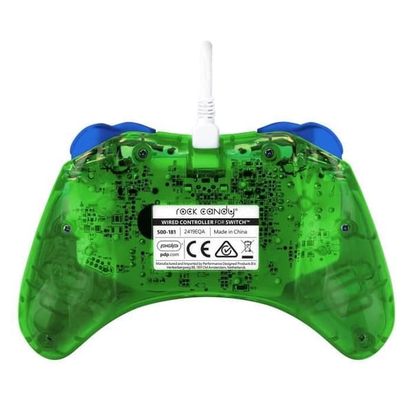 Spelkontroll - Nintendo Switch - Luigi Rock Candy - Trådad - PDP - Grön