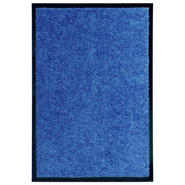 vidaXL Tvättbar Dörrmatta Blå 40x60 cm