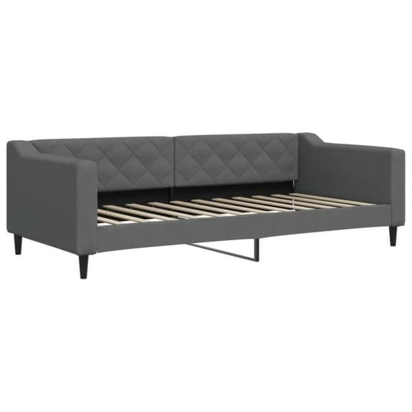 vidaXL Grå sängsoffa 90x200 cm tyg 354162