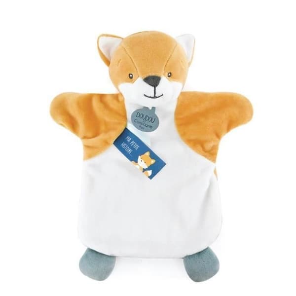 Marionett Doudou & kompani Räven - orange - 25/34 cm