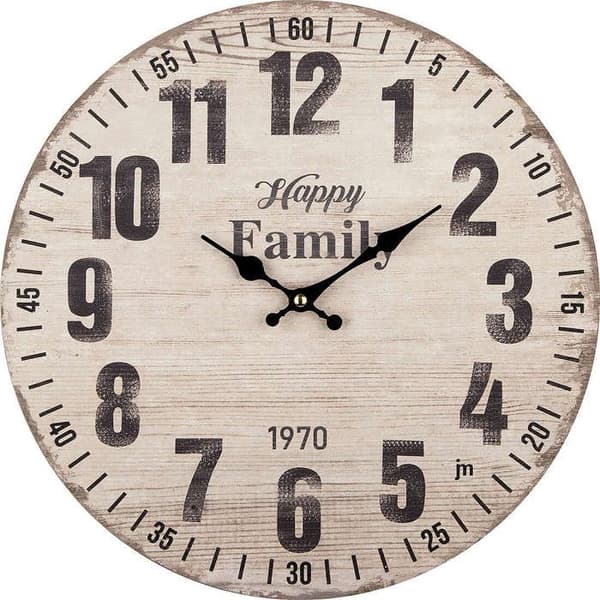 Väggklockor - Beige, Brun - Lowell - 21563