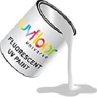 Vit fluorescerande färg 250ml