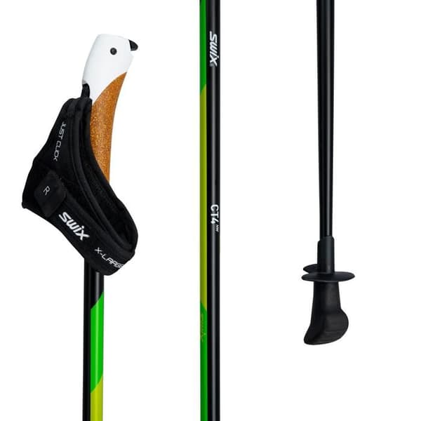 Swix CT4 PCU Just Click Längdskidstav - Svart - 115 cm