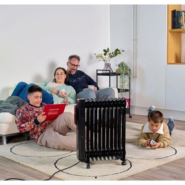Oljeradiator - BXRA2501E - 2500 W - 3 effektlägen - 24h timer
