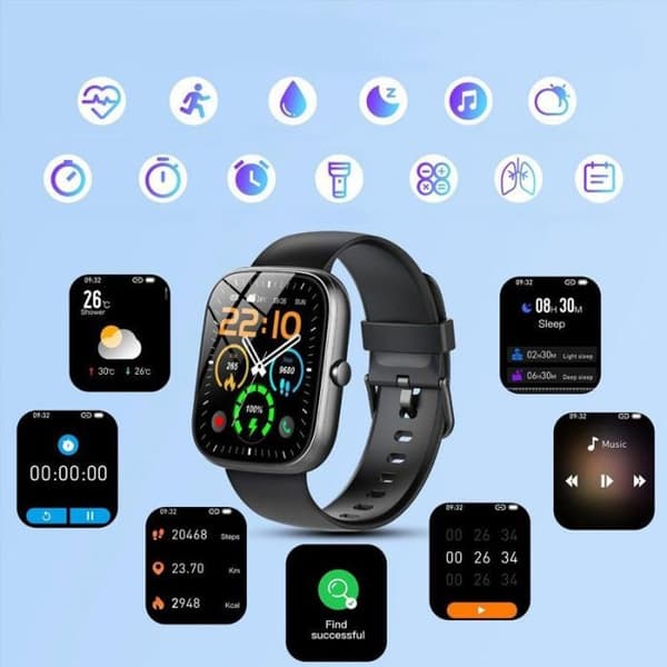 Bluetooth-klocka - uppkopplad klocka - smart klocka Gravity Uppkopplad klocka dam GT18-8