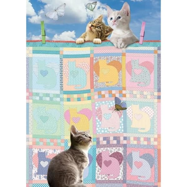 Quilted Kittens Pussel - COBBLE HILL - 500 bitar - Djurtema