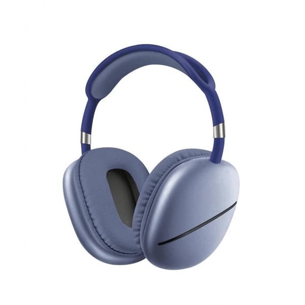 Karma Bluetooth-hörlurar 5.3 Blå med USB-C, Jack 3.5mm och MicroSD-kortplats
