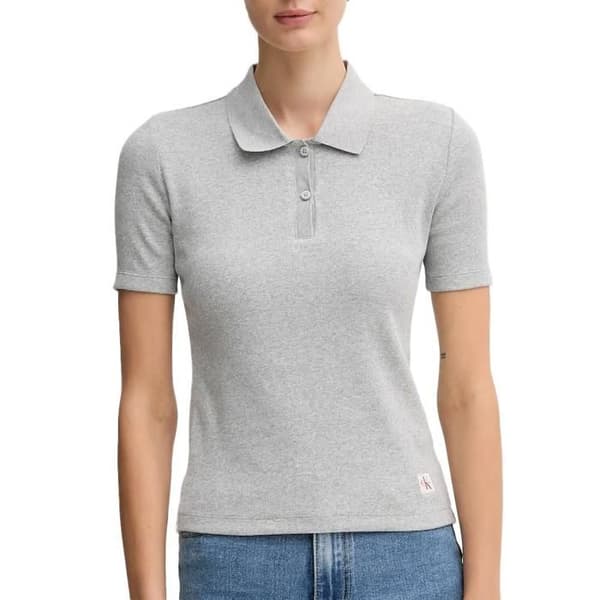 Grå Polo Dam Calvin Klein Jeans LV047C907G