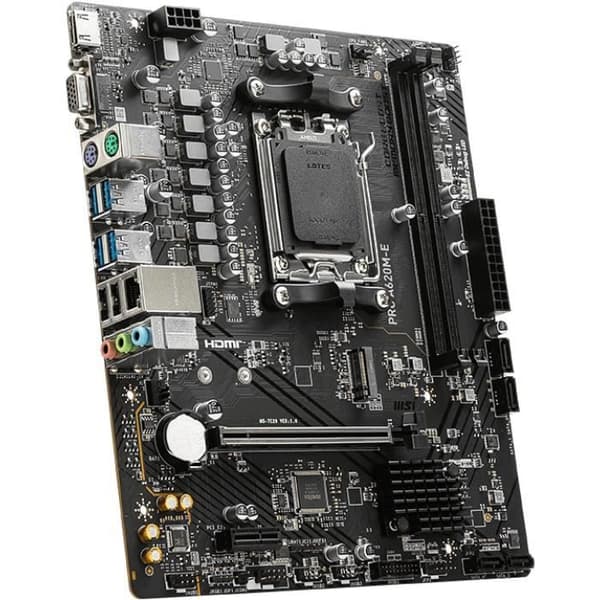 Moderkort - MSI - PRO A620M-E - AM5 - DDR5 - 96 GB max