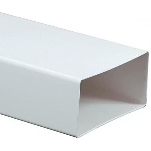 Kanalventilation rektangulär - KP55-10 - 55 x 110 mm - PVC - Längd 1 m
