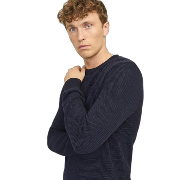 Jack & Jones Globe stickad tröja - mood indigo
