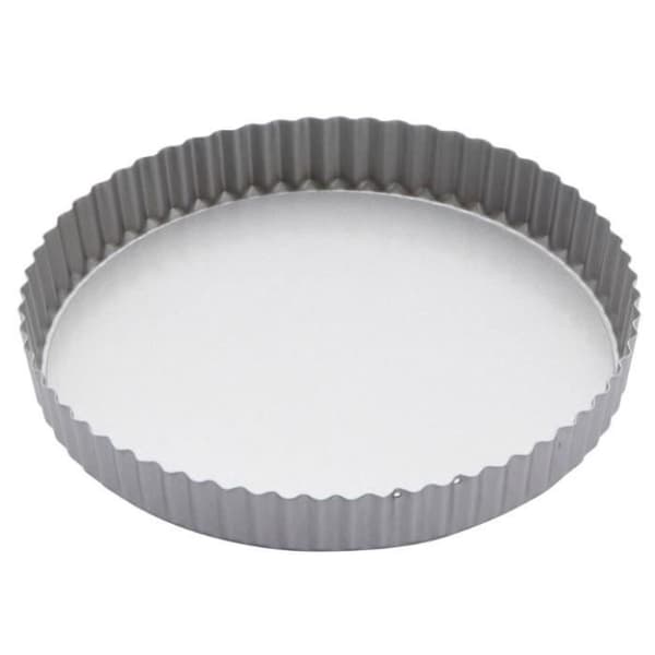 Pajform/Quicheform - KitchenCraft - 24,5 cm - Kolstål - Non-stick - Grå silver