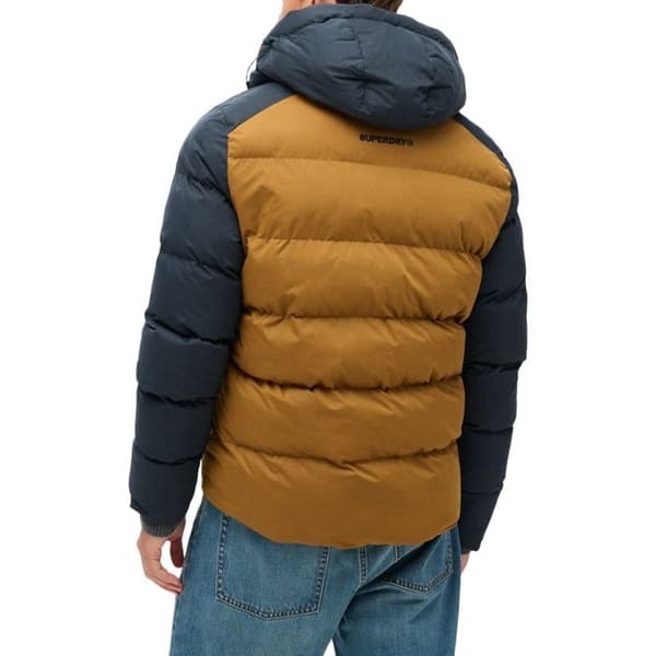 Doudoune Superdry Block sport - Marin/Brun