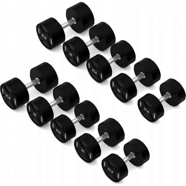 Set med hantlar - HMS - HPC - Polyuretan - 40-50 kg - 10 stycken