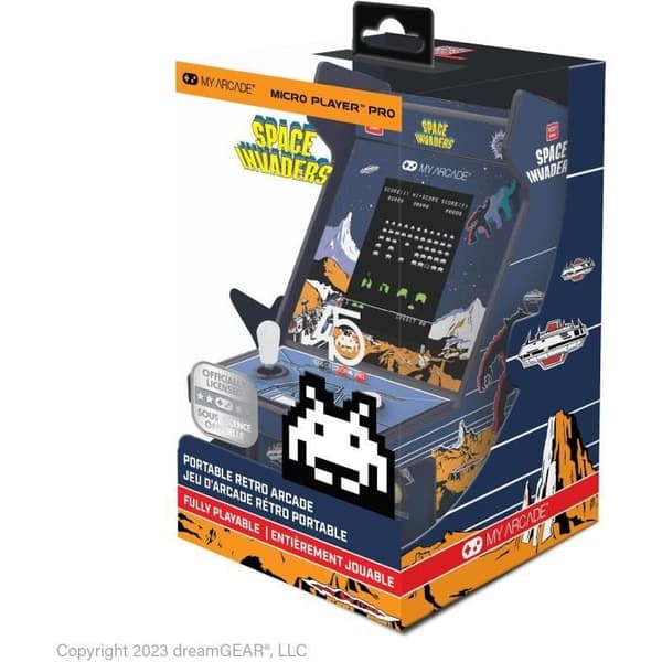 Retrogaming-konsol - Taito - Micro Player PRO Space Invaders - 7 cm högupplöst skärm - Arkad
