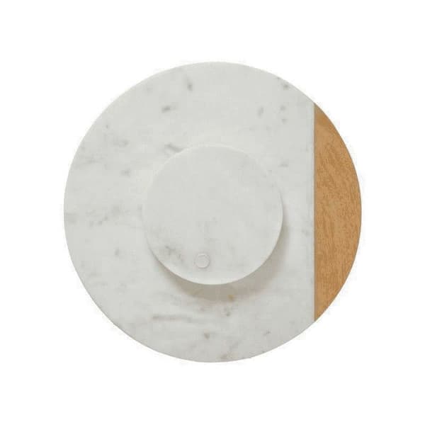PLAT TOURNANT MARMOR 30CM Vit