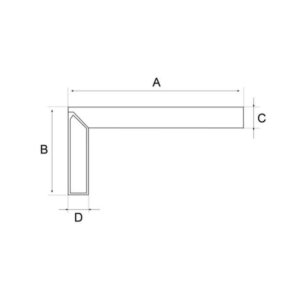 Bahco - Mason's square 100 cm - 308510000