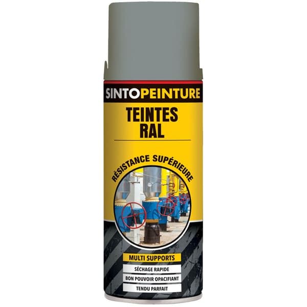 Sprayfärg RAL Professionella 400ml SINTO (glansig grå - ral7001)
