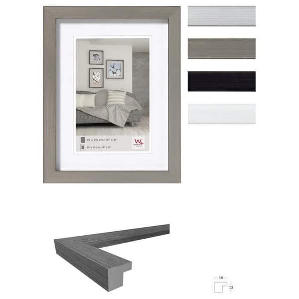 Plastram - PROFIL JK-konstruktion - Svart - Rektangulär - Elegans - Chic - 10 x 15 cm