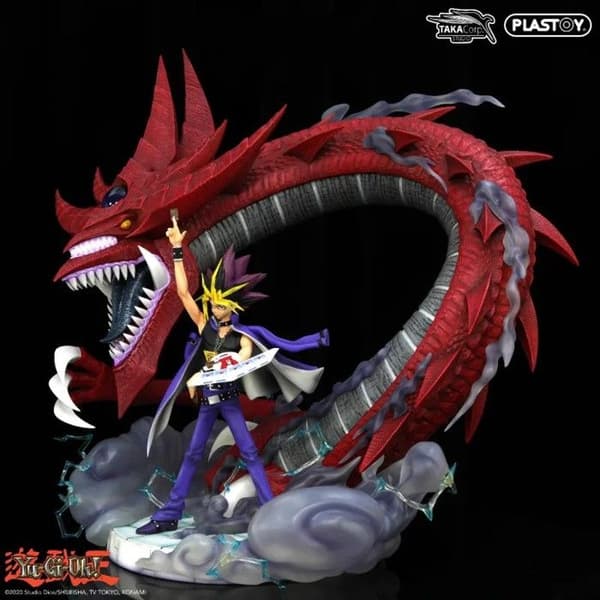 Figurer Yami Yugi & Slifer Plastoy Samlarobjekt