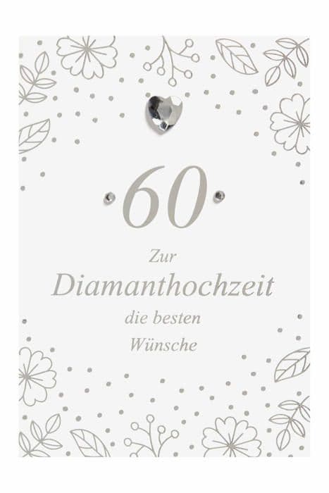 Grattiskort - PERLEBERG - 7730003-2 - Diamantbröllop - Silverkuvert - 11,6x16,6 cm