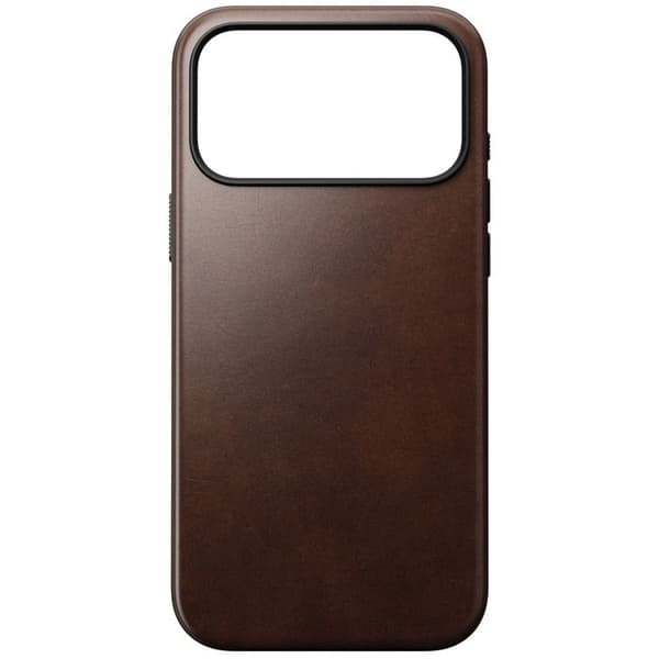 Coque - NOMAD - iPhone 17 Pro Max - Full grain läder - MagSafe-kompatibel - Brun