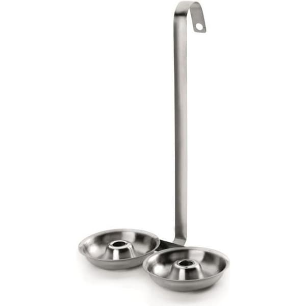 DUBBEL DONUTS SPECK I ROSTFRI STÅL - DIAMETER 7,5 CM - SCHEF DJUP 2 CM - TÄKER I DISKMASKIN