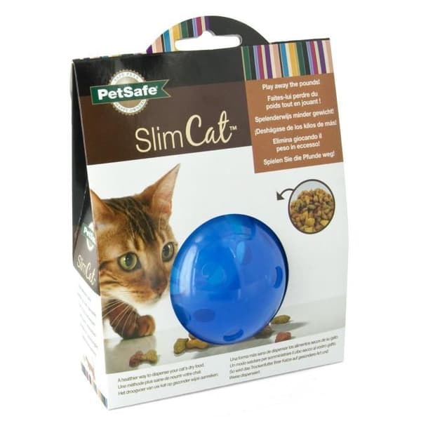 Petsafe - Toy00001 Blue Toy00001 Slimcat Interactive Kibble Dispenser