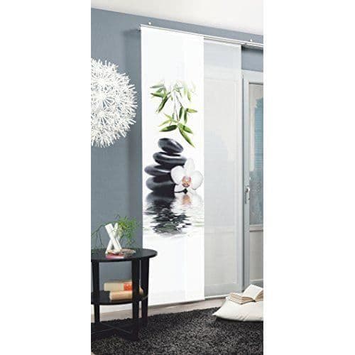 Glidgardin - Hemmode - Japansk panel - Polyester - H:245 x B:60 cm - Grön